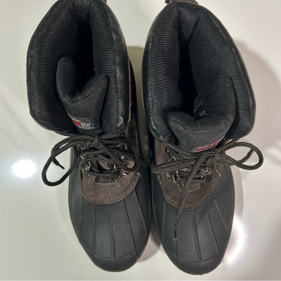 Totes Thermalite Work Boots Men’s 13 Leather Upper Lace Up Insulated Waterproof - Picture 3 of 10